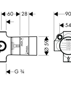 Bộ âm cho van chuyển đổi Hansgrohe 589.29.140 - 6 Bộ âm cho van chuyển đổi Hansgrohe 589.29.140 - 5