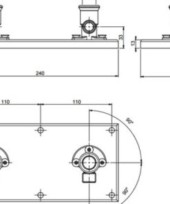 Bộ âm cho cây sen tắm âm sàn 589.10.531 - 6 Bộ âm cho cây sen tắm âm sàn 589.10.531 - 5