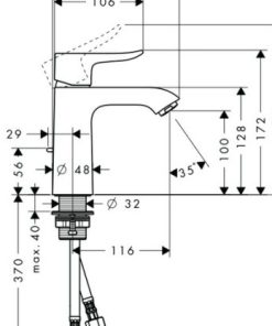 Sen tay Raindance Select Hafele 589.30.870