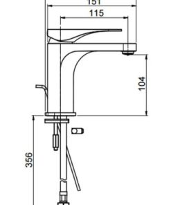 Vòi Lavabo Hafele Anista 589.02.150 - 6 Vòi Lavabo Hafele Anista 589.02.150 - 5