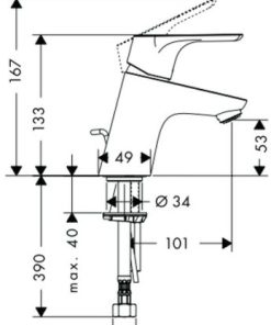 Vòi lavabo Hansgrohe Focus 589.29.300 - 5