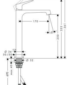 Vòi lavabo Axor Citterio M 589.29.533 - 6 Vòi lavabo Axor Citterio M 589.29.533 - 5