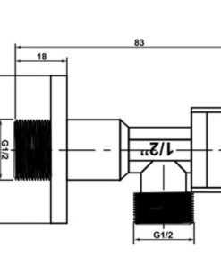 Van khóa nước Hafele 589.25.911 - 5
