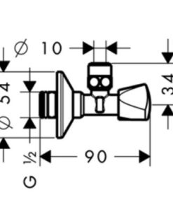 Van đóng mở nước Hansgrohe 589.29.999 - 5
