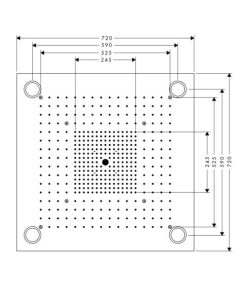 Sen đầu có đèn chiếu sáng ShowerHeaven Hansgrohe 589.29.686 - 12 Sen đầu có đèn chiếu sáng ShowerHeaven Hansgrohe 589.29.686 - 11