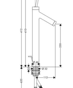 Vòi lavabo Axor Starck 589.29.422 - 5