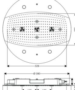 Sen đầu có đèn chiếu sáng Raindance Rainmaker Hansgrohe 589.30.871 - 5