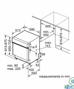 MÁY RỬA BÁT BÁN ÂM BOSCH SMI68TS06E SERIE 6 SẤY ZEOLITH - 30 MÁY RỬA BÁT BÁN ÂM BOSCH SMI68TS06E SERIE 6 SẤY ZEOLITH - 29