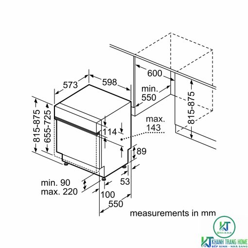 MÁY RỬA BÁT BÁN ÂM BOSCH SMI68TS06E SERIE 6 SẤY ZEOLITH - 15