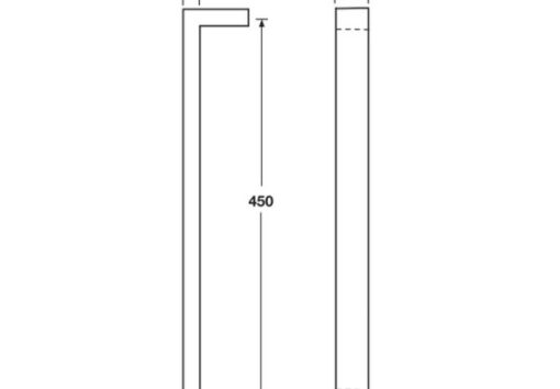 Tay nắm kéo Hafele 465mm 903.00.102 - 3