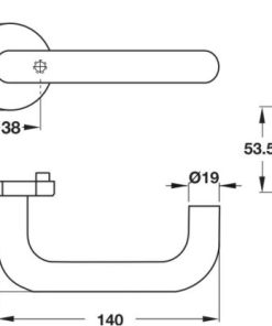 Tay nắm gạt Hafele 903.92.586 - 7