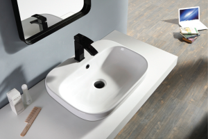 Chậu rửa mặt bán âm bàn lavabo Bello BB-300215 - 9