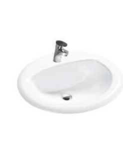 Chậu rửa mặt bán âm bàn Bello BB-400002