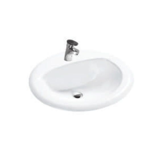 Chậu rửa mặt bán âm bàn Bello BB-400002 - 1
