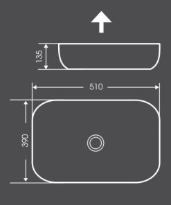Chậu rửa mặt dương vành Bello BB-400140 - 5