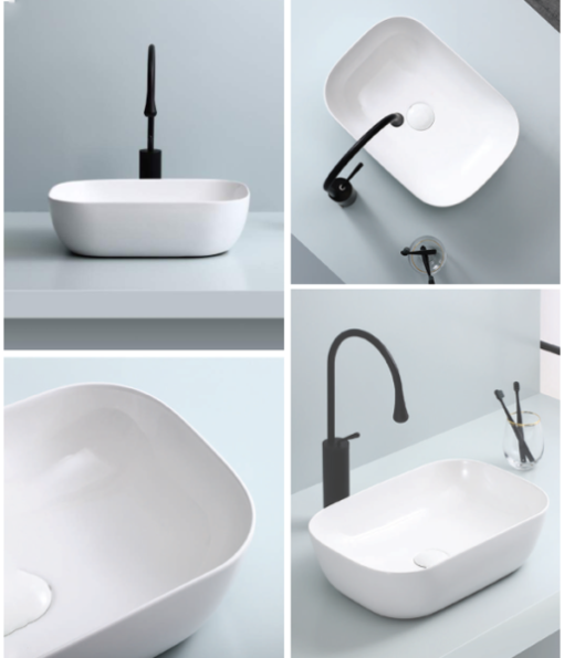 Chậu rửa mặt lavabo dương vành Bello BB-400150 - 3