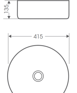 Chậu lavabo dương vành Bello BB-400201 - 7