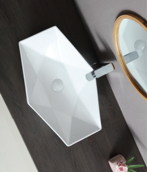 Chậu rửa mặt lavabo dương vành Bello BB-400501 - 5