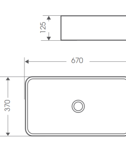 Chậu rửa mặt lavabo đặt bàn Bello BB-400502 - 7