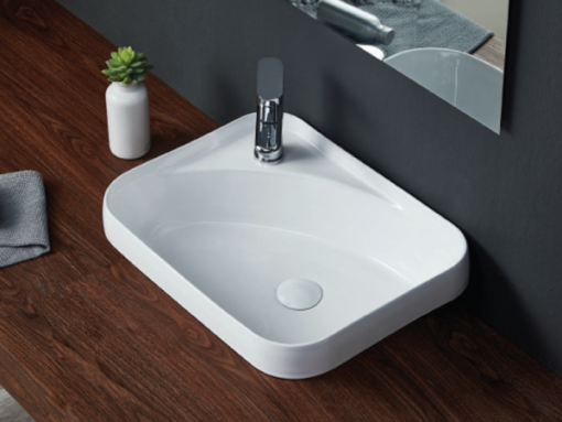 Chậu rửa mặt bán âm bàn Bello BB-400503 - 5