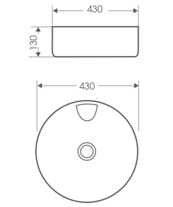 Chậu rửa mặt lavabo BELLO đặt bàn BB-500168 - 6 Chậu rửa mặt lavabo BELLO đặt bàn BB-500168 - 5