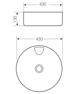 Chậu rửa mặt lavabo BELLO đặt bàn BB-500168 - 5