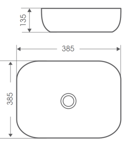 Chậu rửa mặt lavabo dương vành Bello BB-500169 - 9