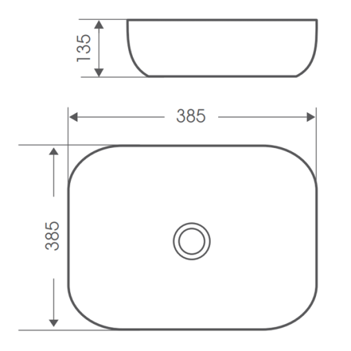 Chậu rửa mặt lavabo dương vành Bello BB-500169 - 5