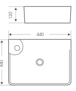 Chậu rửa mặt lavabo BELLO BB-500175 - 5