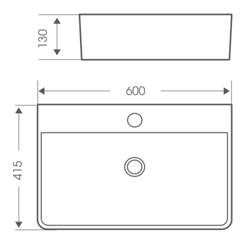 Chậu rửa mặt lavabo đặt bàn Bello BB-500180 - 5