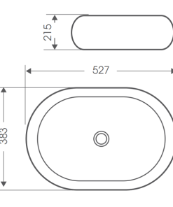 Chậu rửa lavabo dương vành Bello BB-500183 - 9