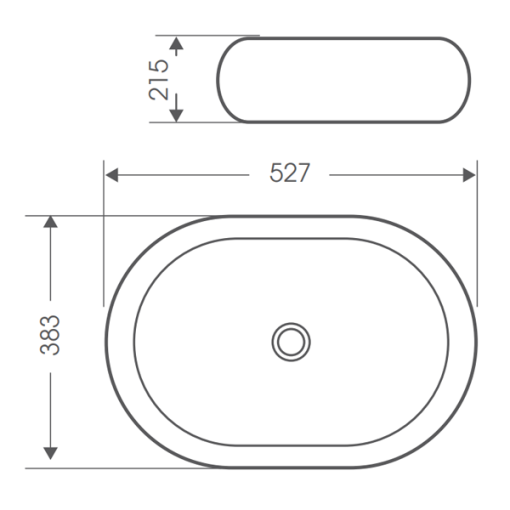 Chậu rửa lavabo dương vành Bello BB-500183 - 5