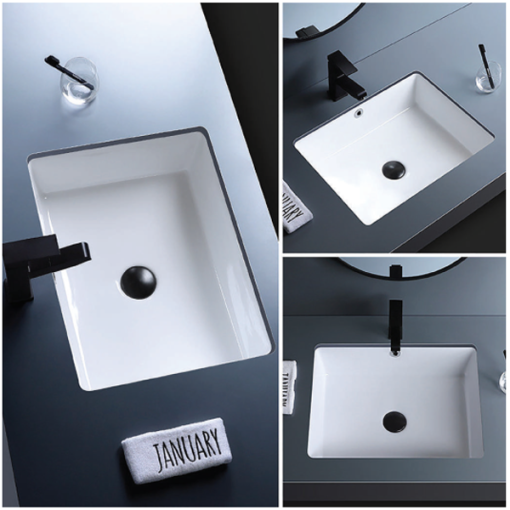 Chậu rửa mặt lavabo dương vành Bello BB-500190 - 3