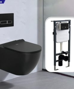 Bồn cầu treo tường Enic T55 tiêu chuẩn (Màu đen)