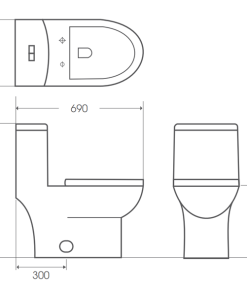 BỒN CẦU LIỀN KHỐI BELLO TÂY BAN NHA BT-800732 - 7