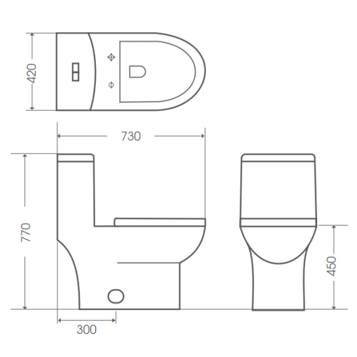 Bồn cầu BELLO BT - 800928 - 5