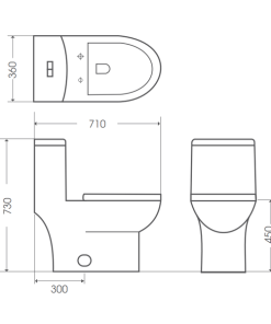 Bồn cầu liền khối Bello BT- 500364 - 10 Bồn cầu liền khối Bello BT- 500364 - 9