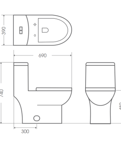 Bồn cầu một khối BELLO BT-800534 - 12 Bồn cầu một khối BELLO BT-800534 - 11