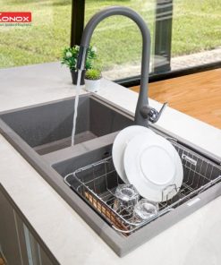 VÒI RỬA DÂY RÚT KONOX CURVA Grey - 13