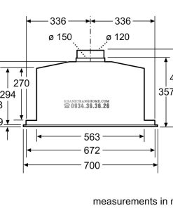 MÁY HÚT MÙI ÂM TỦ BOSCH DHL785C SERIE 6 NGANG 70CM - 13