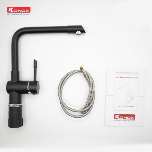 VÒI RỬA CHÉN BÁT KONOX FELIX BLACK - 5