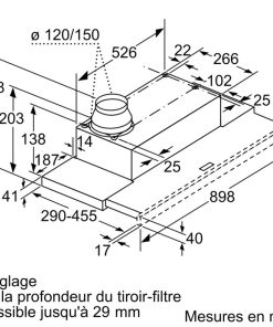MÁY HÚT MÙI ÂM TỦ BOSCH DFM094W53 SERIE 2 NGANG 90CM - 58 MÁY HÚT MÙI ÂM TỦ BOSCH DFM094W53 SERIE 2 NGANG 90CM - 57