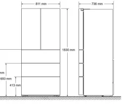 TỦ LẠNH CỬA KÍNH KIỂU PHÁP BOSCH KFN86AA76J SERIE 6 426 LÍT - 16 TỦ LẠNH CỬA KÍNH KIỂU PHÁP BOSCH KFN86AA76J SERIE 6 426 LÍT - 15