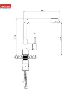VÒI RỬA CHÉN BÁT KONOX KITCHEN FAUCET KN1205 - 10 VÒI RỬA CHÉN BÁT KONOX KITCHEN FAUCET KN1205 - 9