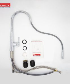 VÒI RỬA CHÉN BÁT RÚT DÂY KONOX KN1901C CHROME - 12 VÒI RỬA CHÉN BÁT RÚT DÂY KONOX KN1901C CHROME - 11