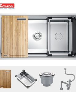 CHẬU RỬA CHÉN BÁT KONOX WORKSTATION UNDERMOUNT SINK KN7644SU - 12 CHẬU RỬA CHÉN BÁT KONOX WORKSTATION UNDERMOUNT SINK KN7644SU - 11