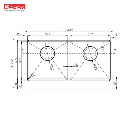 Chậu rửa chén bát Workstation Undermount Sink KN8644SU Dekor - 3