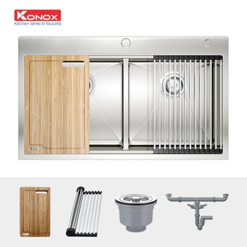 CHẬU RỬA CHÉN BÁT KONOX WORKSTATION TOPMOUNT SINK KN8250TD - 5