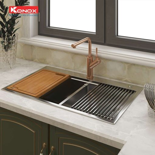 CHẬU RỬA CHÉN BÁT KONOX WORKSTATION TOPMOUNT SINK KN8850TD - 7