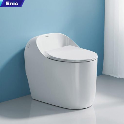 Bồn cầu trứng Enic E10 lưng thẳng - trắng - 1